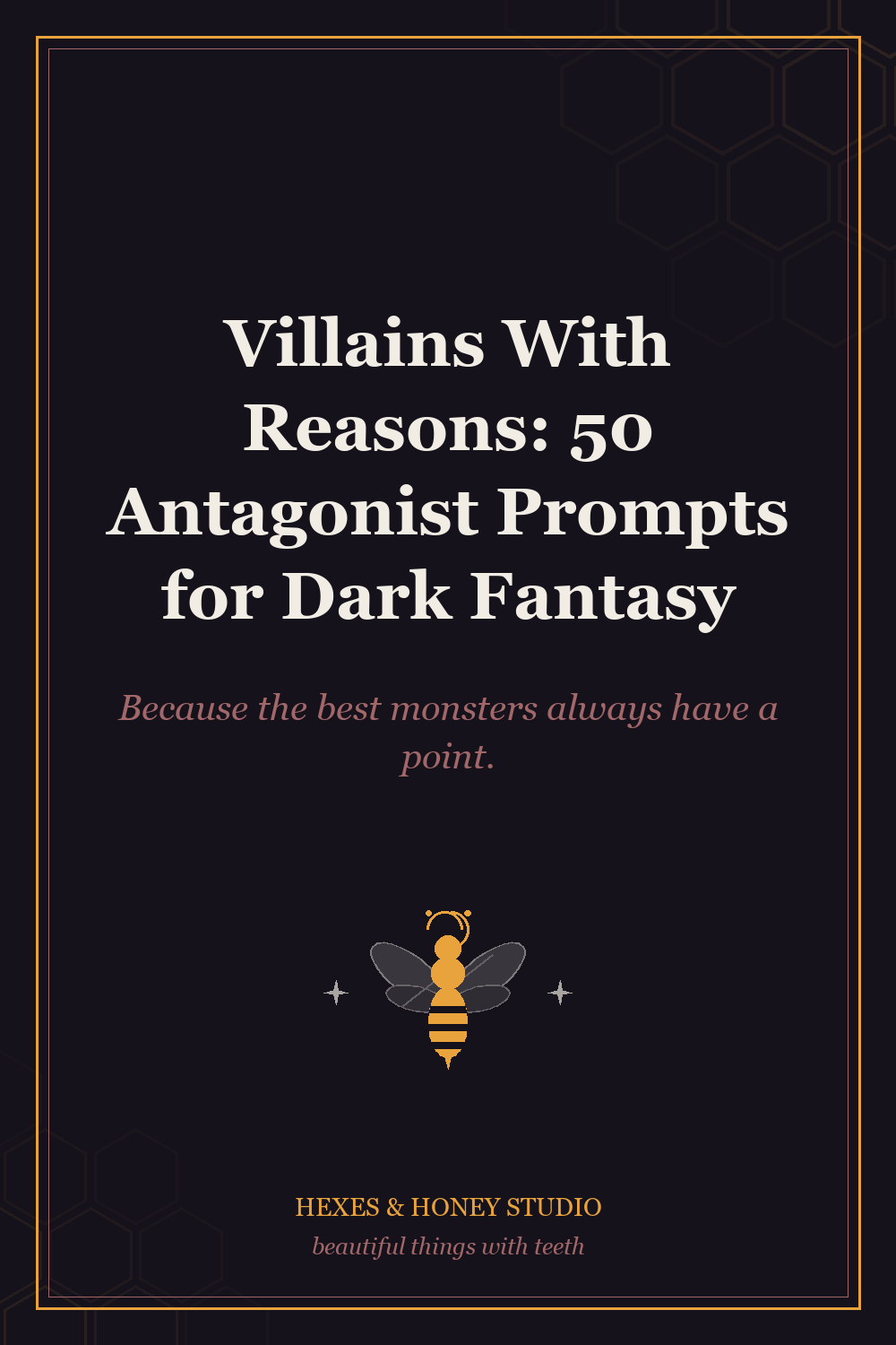 Villains With Reasons: 50 Antagonist Prompts for Dark Fantasy cover